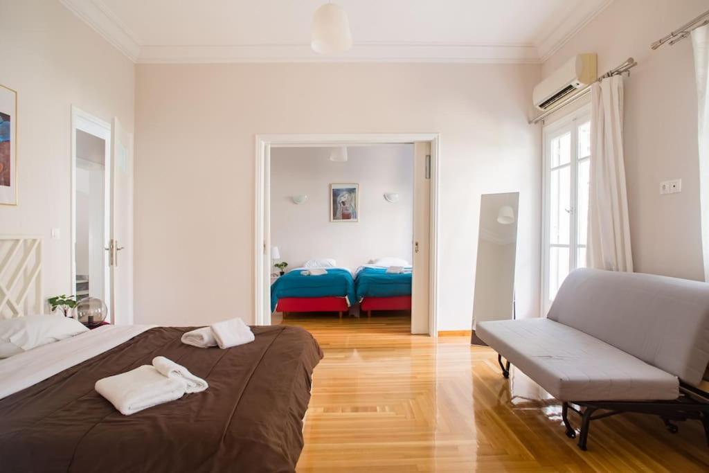 Splendid Full 5Bdr/3Bath/2Kitchens Mansion In Ath Apartment Athens Exterior photo